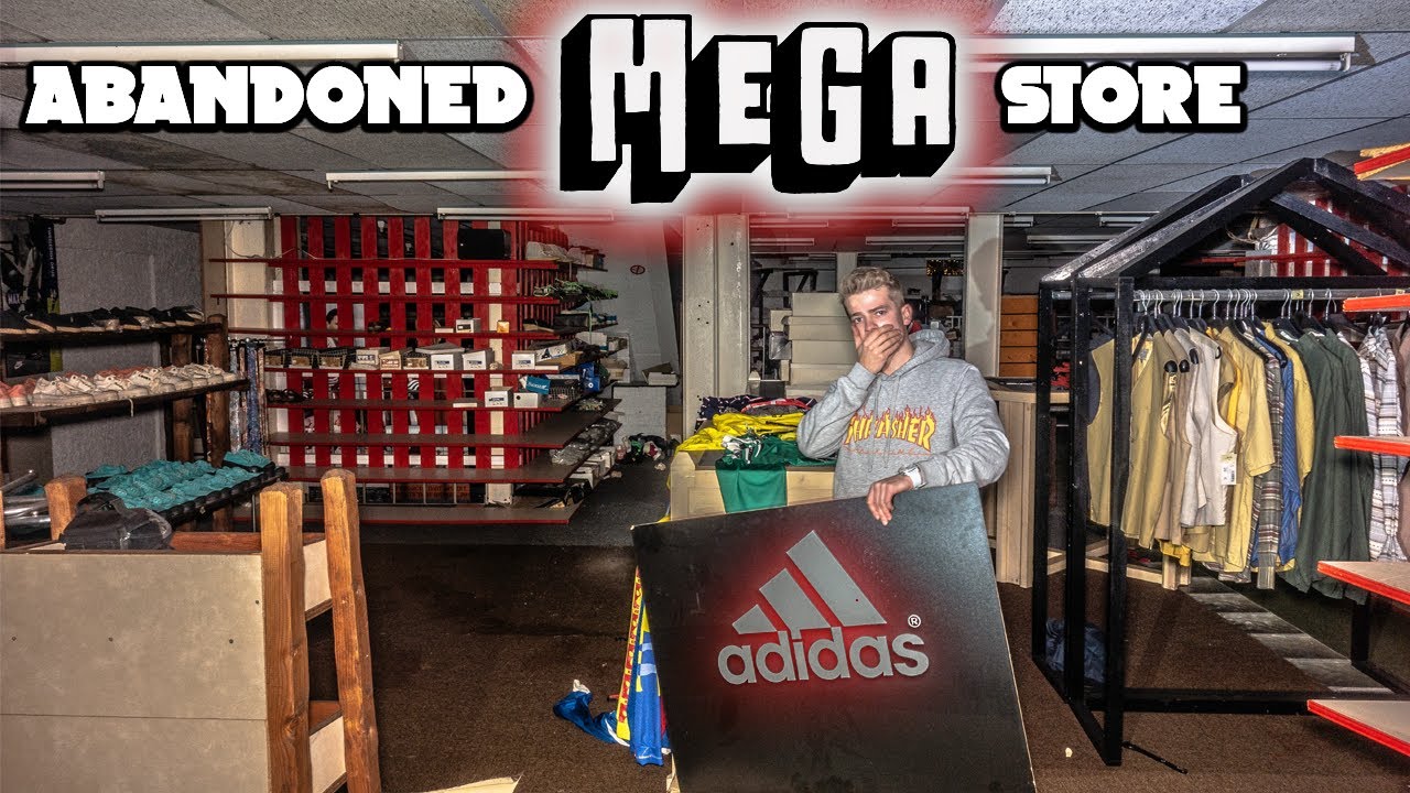 We found a huge abandoned MEGA STORE in Belgium (ALL STOCK LEFT!)