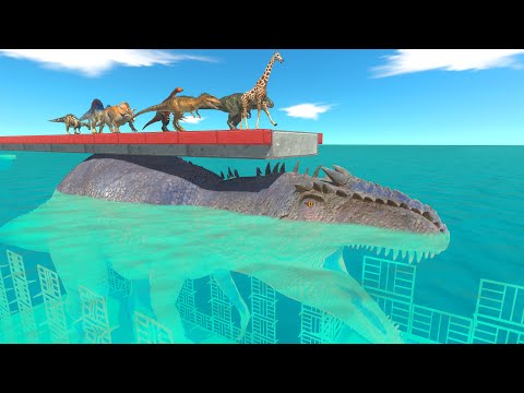 Dinosaurs VS Animals – Running Under the Sea to Survive | Animal Revolt Battle Simulator