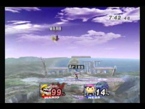 Aries (Ness) vs. Wario Bros. (Wario)