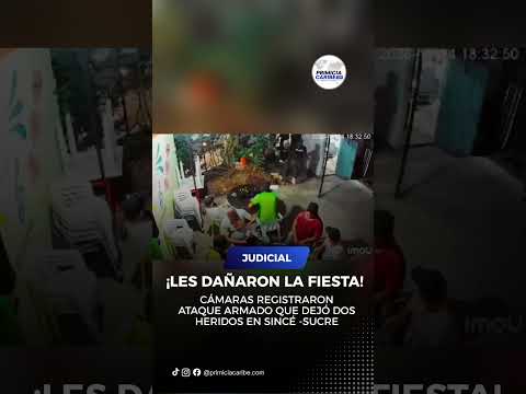 CÁMARAS REGISTRARON ATAQUE ARMADO QUE DEJÓ DOS HERIDOS EN SINCÉ -SUCRE