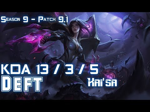 Deft KAI'SA vs XAYAH ADC - Patch 9.1 KR Ranked