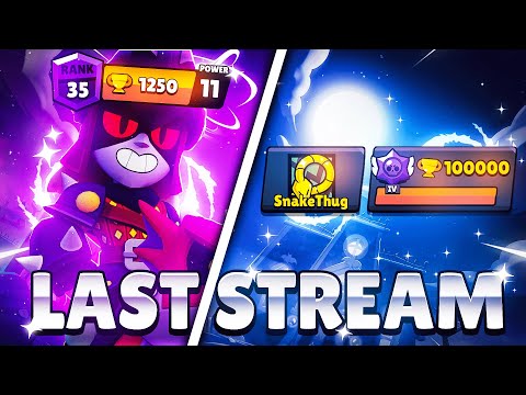 100.000 🏆 TODAY | Draco Rank 35 Push | Last Stream | Brawlstars LIVE 🔴