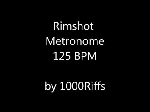Rimshot Metronome 125 BPM - Beats Per Minute