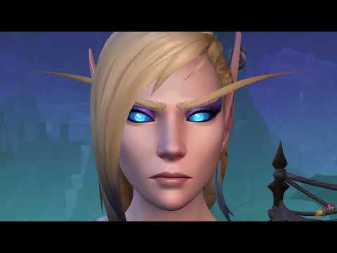 Alleria Xalatath Waterfall - In Game Cutscene