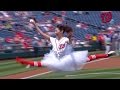 NYM WSH Ballerina Tosses Out First Pitch