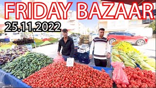 Latest Prices at Local Fruit Veggie Market in Antalya City Walk, Turke