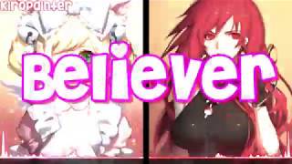 Nightcore - Believer (J.Fla cover) | (Switching Vocals)