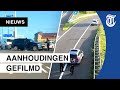 Beelden: politie houdt verdachten aanslag Peter R. de Vries aan