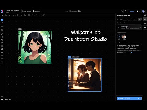 Create stunning comics with Dashtoon Studio 🚀