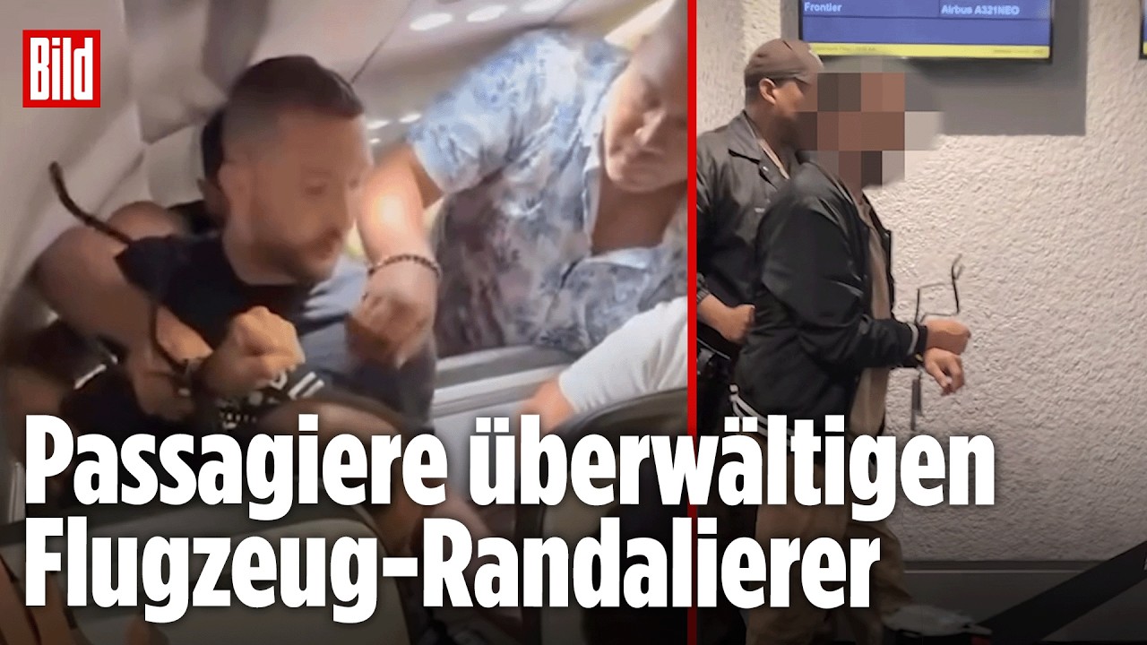 Panik im Flugzeug: Passagiere stoppen Cockpit-Stürmer!