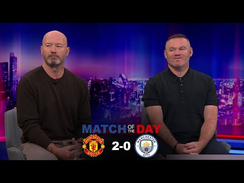 MOTD Manchester United 2-0 Manchester City | Alan Shearer & Wayne Rooney Analysis on Carrick tactics