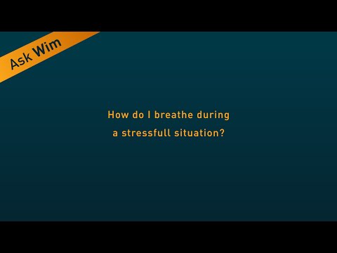 Breathing to reduce stress and for good health – the Wim Hof