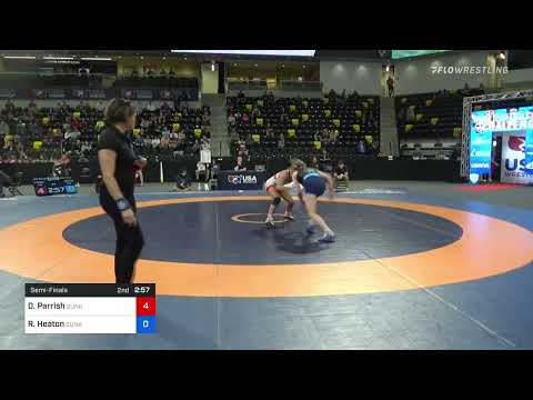 53 Kg Semifinal - Dominique Parrish, Sunkist Kids Wrestling Club Vs Ronna Heaton, Sunkist Kids Wre