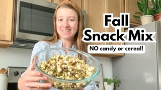 5-Minute Sweet and Salty FALL SNACK MIX | NO cereal or candy!