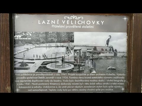 Opuštěná plovárna a vila v lázních Velichovky.