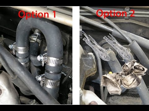 How to bypass your heater core