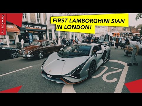 £3 Million Lamborghini Sian FKP 37: 808 hp, V12 Hybrid Supercar in London