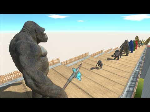 KING KONG DEATH FALL - Animal Revolt Battle Simulator