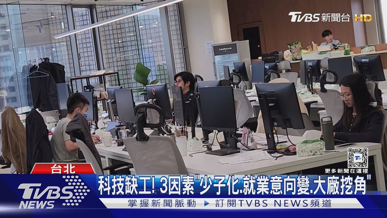 科技缺工! 3因素「少子化、就業意向變、大廠挖角」