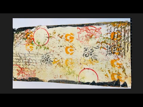 One Pull Gelli Plate Print | Can I Do It?  | Inspired By Ceri Griffiths Ceri The Crafter
