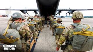 How Army Paratroopers Heading To Iran Are Trained To Jump From Airplanes