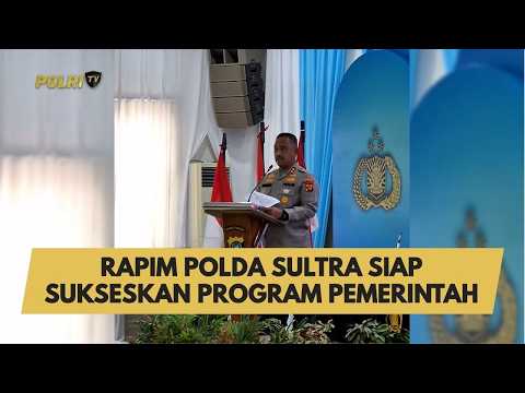 RAPIM POLDA SULTRA SIAP SUKSESKAN PROGRAM PEMERINTAH