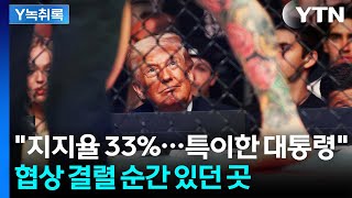 지지율 33%...특이한 대통령 협상 결렬 순간 있던 곳 [Y녹취록] / YTN