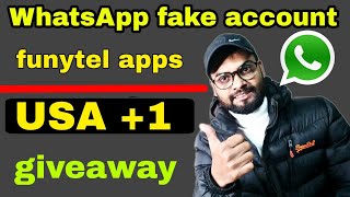 WhatsApp fake account kaise banate hain | how to create WhatsApp fake account | giveaway