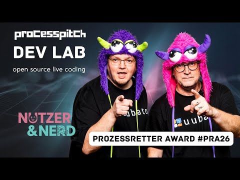 DEV LAB live coding: Mit OPEN SOURCE kreativ werden! - Prozessretter Award