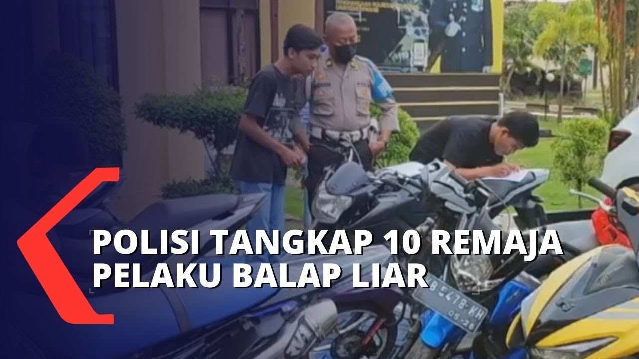 Polisi Tangkap 10 Remaja Pelaku Balap Liar