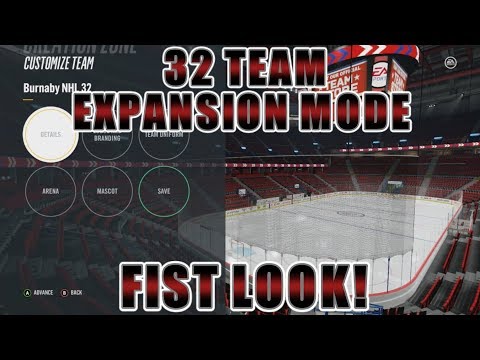 32 TEAM EXPANSION MODE FIRST LOOK - NHL 18