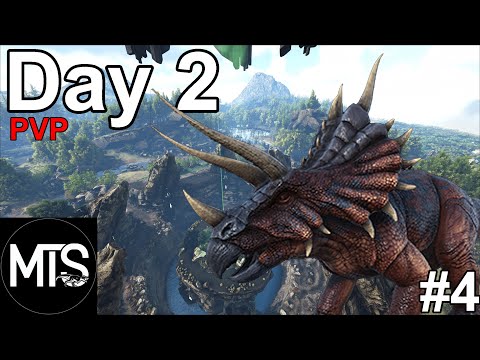 How We Started Raiding Tribes On Day 2 MTS 4 Man | ARK PvP