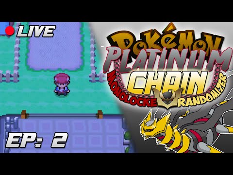 Pokemon Platinum Chain Monolocke Randomizer LIVE w/ Astroid - Ep 2 "Luck or nahhh??"