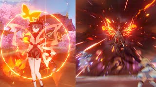 炎元素耐性ガン無視する胡桃【原神】