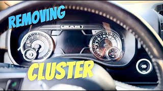 HOW TO REMOVE INSTRUMENT CLUSTER ON A 2019 - 2024 RAM 1500