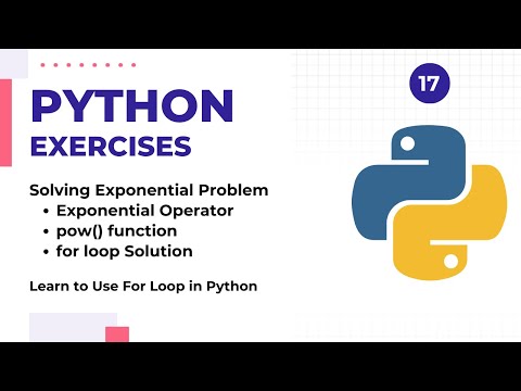 How To Solve Exponentiation Problems In Python 3 Methods For Loop Python Exercises