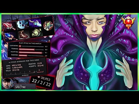 ANA back to his LEGENDARY hero "SPECTRE" Refresher + Aghanim kill all enemy hero | Ana Dota 2