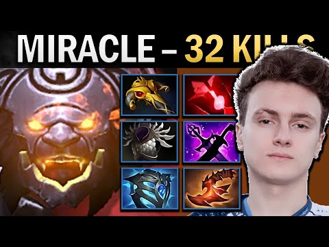 Axe Dota Gameplay Miracle with 32 Kills and Rattlecage