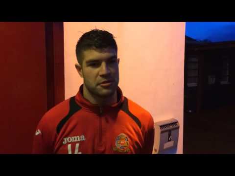 Ossett Town v Clitheroe post match interview (Josh Moore)