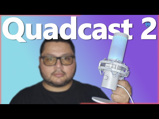 Vídeo relacionado con HyperX Quadcast 2 Frost - Micrófono USB para Gaming, Streaming, Podcast, Cuatro Patrones Polares, Controles, LED, antivibración, para PC, PS4, PS5 y Mac, Blanco y Azul