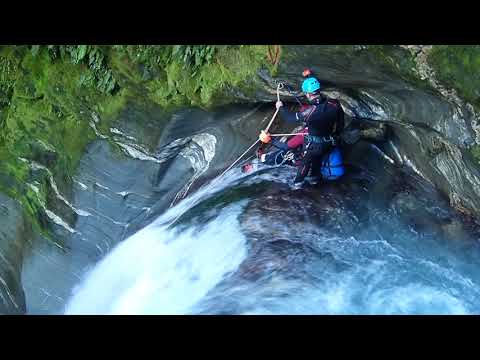BIG Slide in ORE STREAM CANYON - NEW ZEALAND