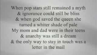 i wish i was a punk rocker lyrics