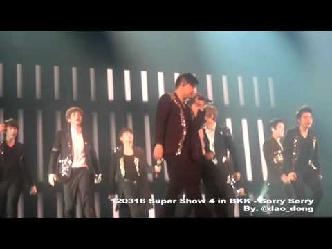 [Fancam] 120316 Super Show 4 in BKK - Sorry Sorry [dao_dong]