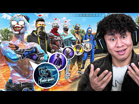 Tonde Gamer Against Satvik & All Free Fire Youtubers 😱 Grandmaster Gameplay