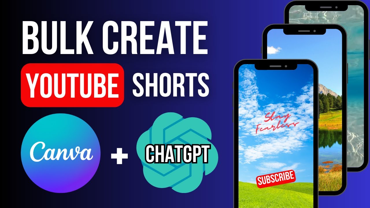Bulk Create YOUTUBE SHORTS Using CHATGPT, CANVA & GOOGLE SHEETS (Canva PRO Feature)