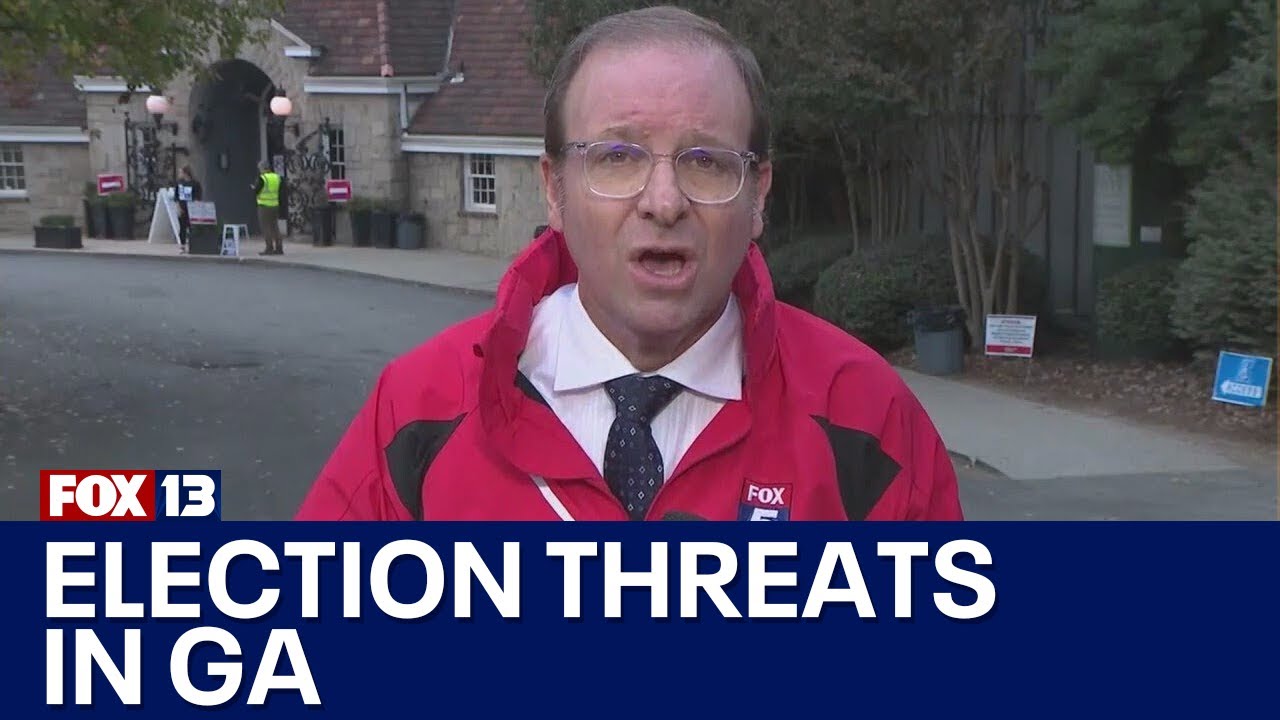 2 polling locations evacuated for bomb threat in Georgia