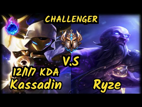 PCT Dawidsonek (KASSADIN) vs RYZE - 12/1/7 KDA TOP CHALLENGER GAMEPLAY - EUW