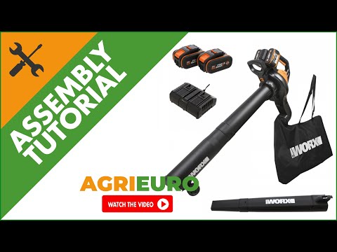 WORX WG583E 3in1 Battery-powered Leaf Blower - Assembly tutorial
