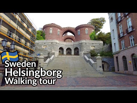 Sweden. walking tour of Helsingborg, the town connecting Sweden and Denmark by ship for a millennia