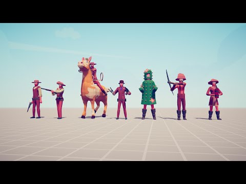 WILD WEST FACTION vs EVERY FACTION - Totally Accurate Battle Simulator TABS